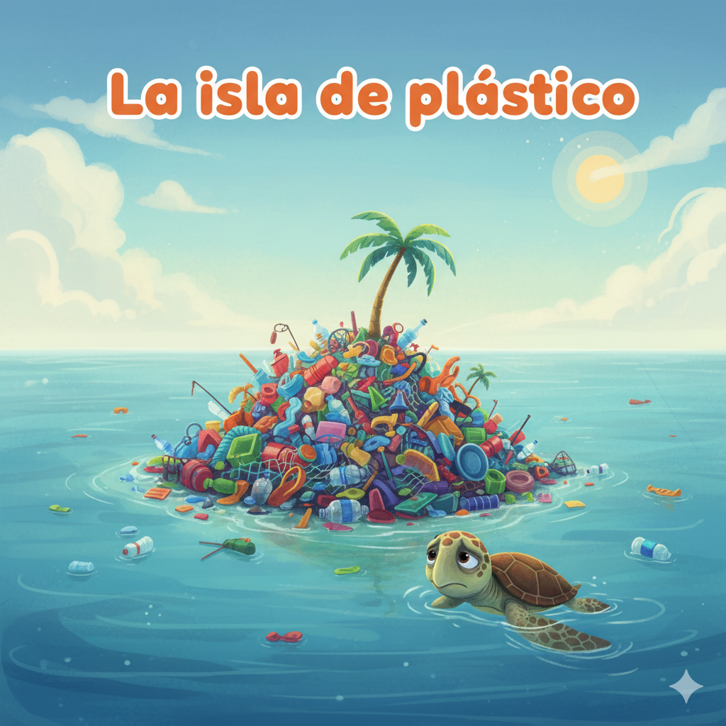Tapa La isla de plastico